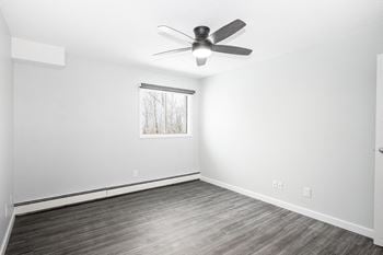 Modern ceiling fans in bedrooms